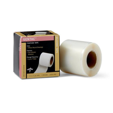 Tape Gentac Silicone 2"x5yd Adhesive Clear 6/Ca